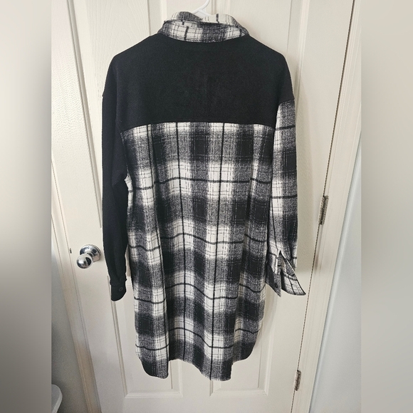 Boutique Brand NWT Corduroy And Plaid Shacket Dress - Picture 5 of 10